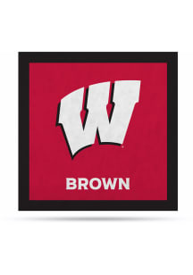 Wisconsin Badgers 23" Personalized Felt Banner