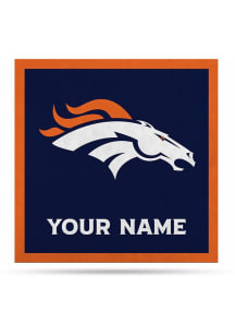 Denver Broncos 23" Personalized Felt Banner - Navy Blue