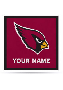 Arizona Cardinals 23" Personalized Felt Banner - Black