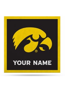 Iowa Hawkeyes 35" Personalized Felt Banner - Black