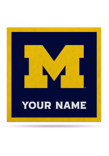 Michigan Wolverines 35" Personalized Felt Banner - Blue