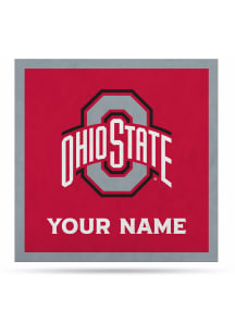 Ohio State Buckeyes 35" Personalized Felt Banner - Red