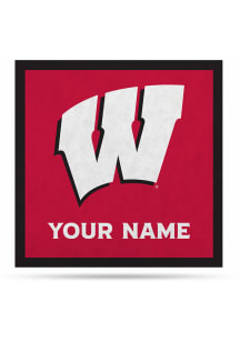 Wisconsin Badgers 35" Personalized Felt Banner