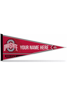 Ohio State Buckeyes Personalized Felt Pennant - Red