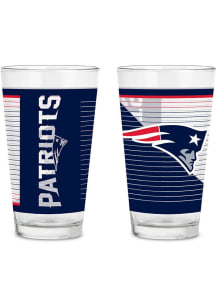New England Patriots 2 Pack Pint Glass Drink Set