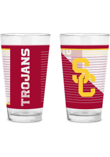 USC Trojans 2 Pack Pint Glass Drink Set