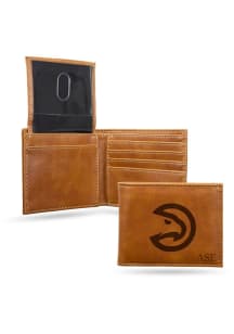 Atlanta Hawks Logo Personalized Laser Engraved Mens Bifold Wallet