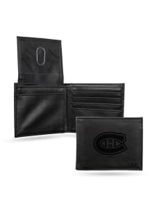 Montreal Canadiens Personalized Laser Engraved Mens Bifold Wallet