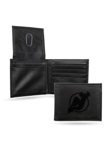 New Jersey Devils Personalized Laser Engraved Mens Bifold Wallet