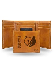 Memphis Grizzlies Personalized Laser Engraved Mens Trifold Wallet