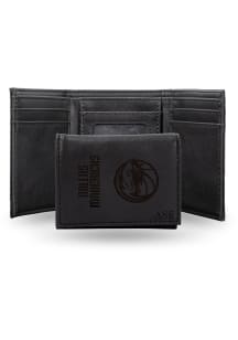 Dallas Mavericks Personalized Laser Engraved Mens Trifold Wallet