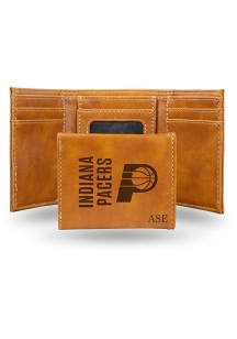 Indiana Pacers Personalized Laser Engraved Mens Trifold Wallet