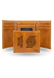 Portland Trail Blazers Personalized Laser Engraved Mens Trifold Wallet