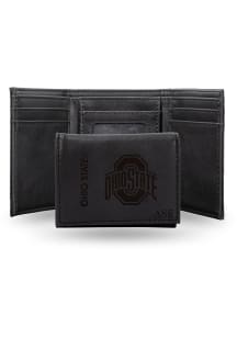 Ohio State Buckeyes Personalized Laser Engraved Mens Trifold Wallet