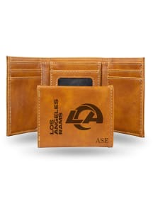 Los Angeles Rams Personalized Laser Engraved Mens Trifold Wallet
