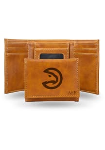 Atlanta Hawks Logo Personalized Laser Engraved Mens Trifold Wallet