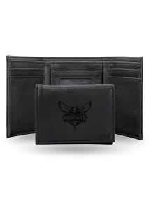 Charlotte Hornets Logo Personalized Laser Engraved Mens Trifold Wallet