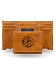 Dallas Mavericks Logo Personalized Laser Engraved Mens Trifold Wallet