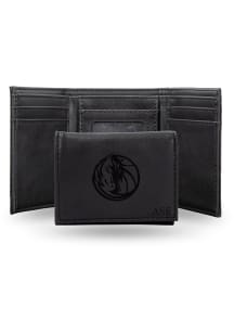 Dallas Mavericks Logo Personalized Laser Engraved Mens Trifold Wallet