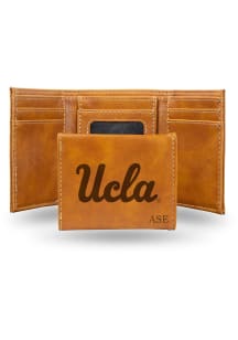 UCLA Bruins Personalized Laser Engraved Mens Trifold Wallet