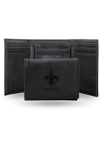 New Orleans Saints Logo Personalized Laser Engraved Mens Trifold Wallet