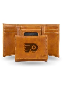 Philadelphia Flyers Personalized Laser Engraved Mens Trifold Wallet