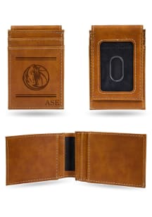 Dallas Mavericks Personalized Laser Engraved Front Pocket Mens Bifold Wallet