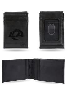Los Angeles Rams Personalized Laser Engraved Front Pocket Mens Bifold Wallet