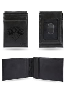 New York Knicks Logo Personalized Laser Engraved Front Pocket Mens Bifold Wallet