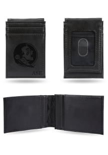 Florida State Seminoles Logo Personalized Laser Engraved Front Pocket Mens Bifold Wallet