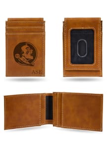 Florida State Seminoles Logo Personalized Laser Engraved Front Pocket Mens Bifold Wallet