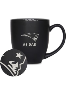 New England Patriots 15oz #1 Dad Bistro Ceramic Mug - Black