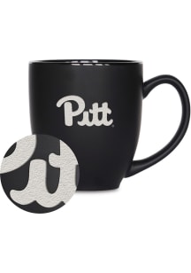 Pitt Panthers 15oz Bistro Ceramic Mug - Black