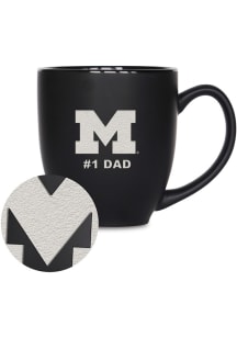 Michigan Wolverines 15oz #1 Dad Bistro Ceramic Mug - Black