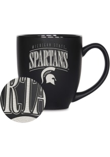 Michigan State Spartans Tribute 15oz Bistro Ceramic Mug - Black