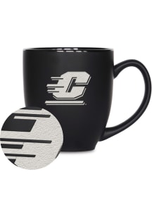 Central Michigan Chippewas 15oz Bistro Ceramic Mug - Black