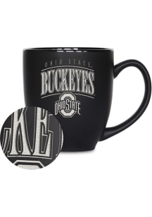 Ohio State Buckeyes Tribute 15oz Bistro Ceramic Mug - Black