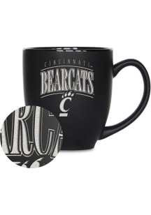 Cincinnati Bearcats Tribute 15oz Bistro Ceramic Mug - Black