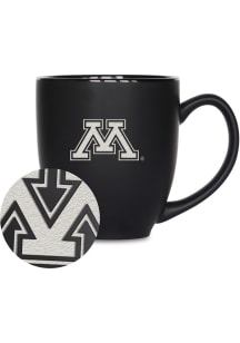 Minnesota Golden Gophers 15oz Bistro Ceramic Mug - Black