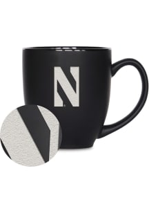 Northwestern Wildcats 15oz Bistro Ceramic Mug - Black