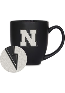 Nebraska Cornhuskers 15oz Bistro Ceramic Mug - Black
