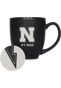 Nebraska Cornhuskers 15oz #1 Dad Bistro Ceramic Mug - Black