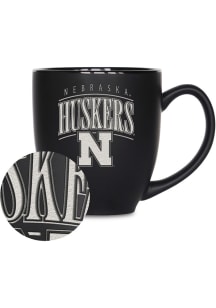 Nebraska Cornhuskers Tribute 15oz Bistro Ceramic Mug - Black