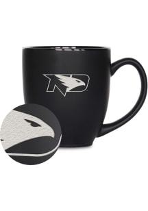 North Dakota Fighting Hawks 15oz Bistro Ceramic Mug - Black