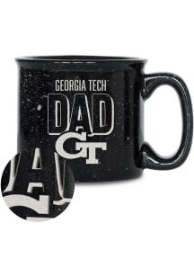 GA Tech Yellow Jackets 12oz Dad Campfire Ceramic Mug - Black
