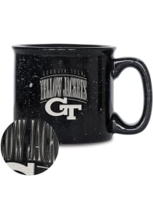 GA Tech Yellow Jackets Tribute 12oz Campfire Ceramic Mug - Black