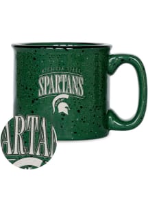 Michigan State Spartans Tribute 12oz Campfire Ceramic Mug - Green
