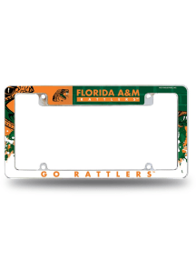 Florida A&M Rattlers All Over Chrome License Frame