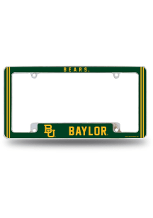 Baylor Bears All Over Chrome License Plate Frame - Silver
