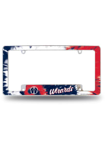 Washington Wizards All Over Chrome Tie Dye License Frame